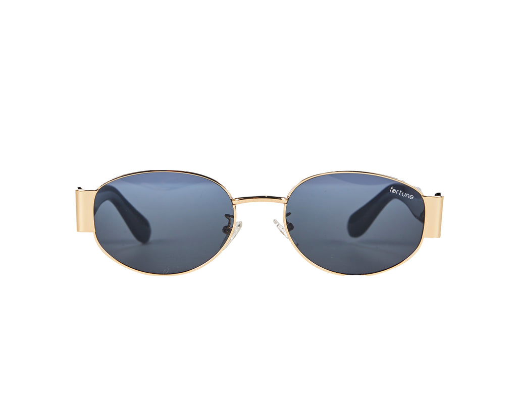 Fortune Notorious Sunglasses Black Gold / Grey Lens 