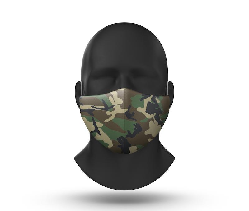 Goggle Soc Facemask Green Camo 
