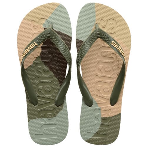 Havaianas Top Logo Mania Jandals Green 37/38 Brazil 