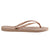 HAVAIANAS WOMENS SLIM ROSE GOLD JANDALS 