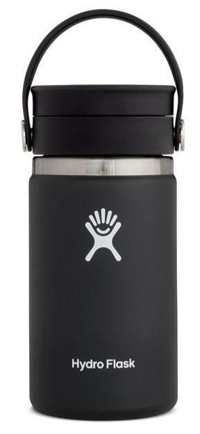 Hydro Flask 354mL Wide Mouth W/Flex Sip Lid Coffee Cup Black 