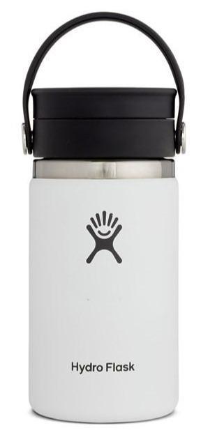 Hydro Flask 354mL Wide Mouth W/Flex Sip Lid Coffee Cup White 