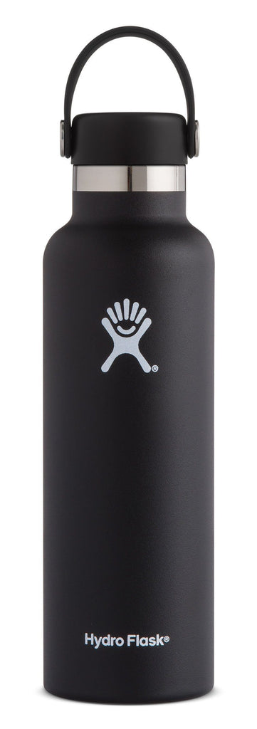 Hydro Flask 532mL Standard Mouth Drink Bottle BLACK 