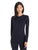 Icebreaker Womens Merino 200 Oasis Long Sleeve Crew Thermal Top Midnight Navy L 