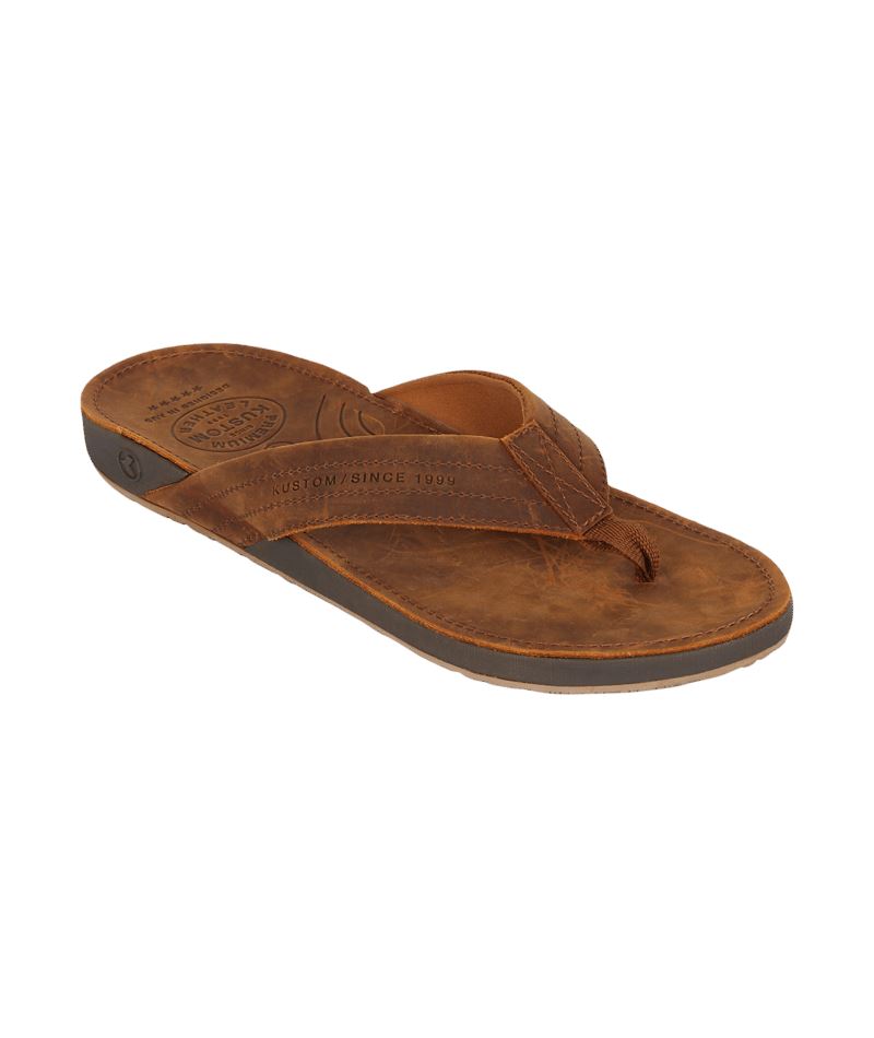 Kustom Cruiser Leather Jandals 
