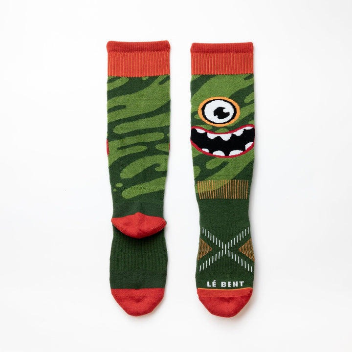 Le Bent Kids Monster Party Light Snow Sock 