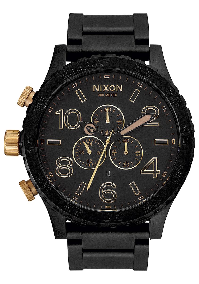NIXON 51-30 CHRONO WATCH Matte Black / Gold 