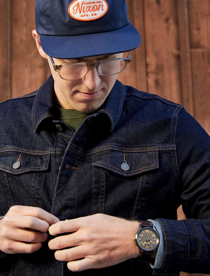 Nixon Patrol Leather Watch 