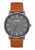 NIXON PORTER LEATHR WATCH Gunmetal / Charcoal / Taupe 