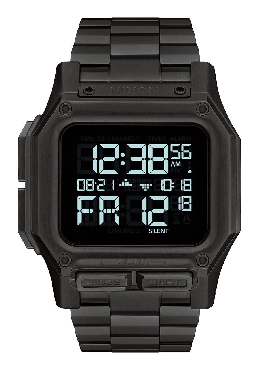 Nixon Regulus Stainless Steel Watch All Black 