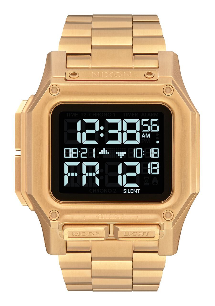 Nixon Regulus Stainless Steel Watch All Gold 