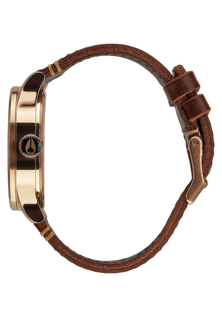 NIXON SENTRY CHRONO LEATHER WATCH 