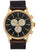 Nixon Sentry Chrono Leather Watch Gold/ Indigo/ Brown 