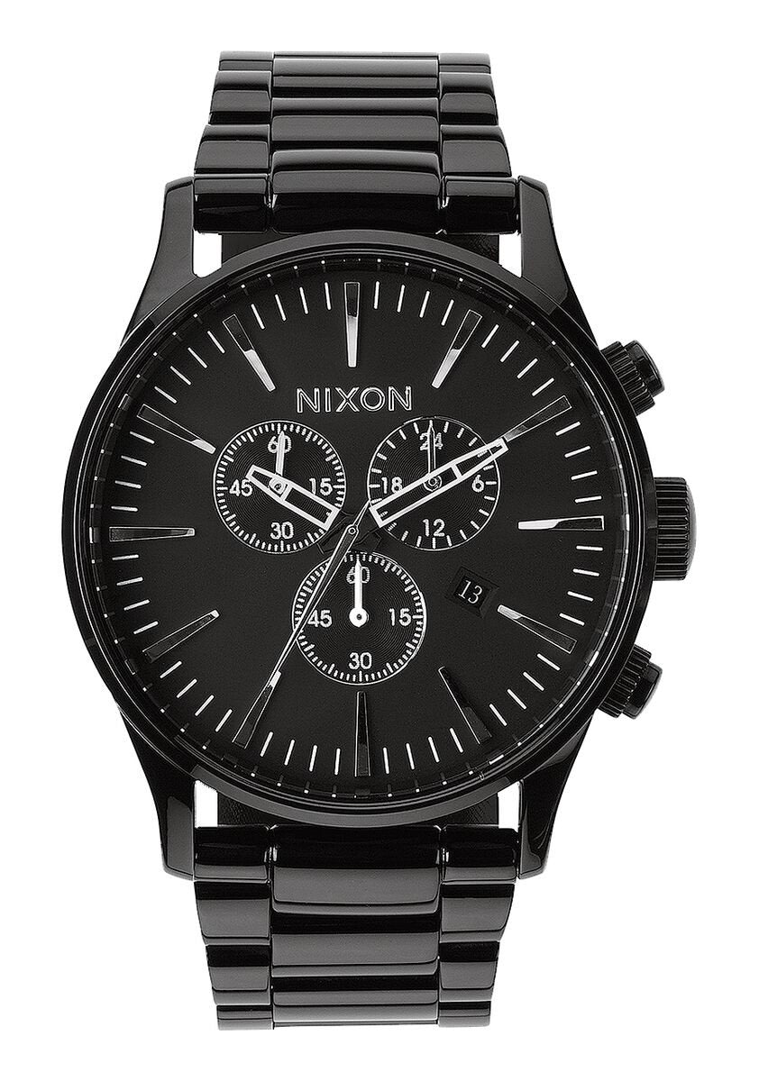 NIXON SENTRY CHRONO WATCH All Black 