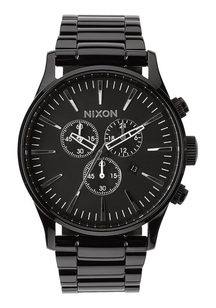NIXON SENTRY CHRONO WATCH All Black 