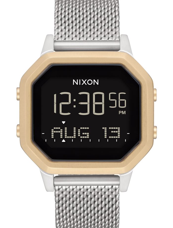 Nixon Siren Milanese Watch Silver / Light Gold 
