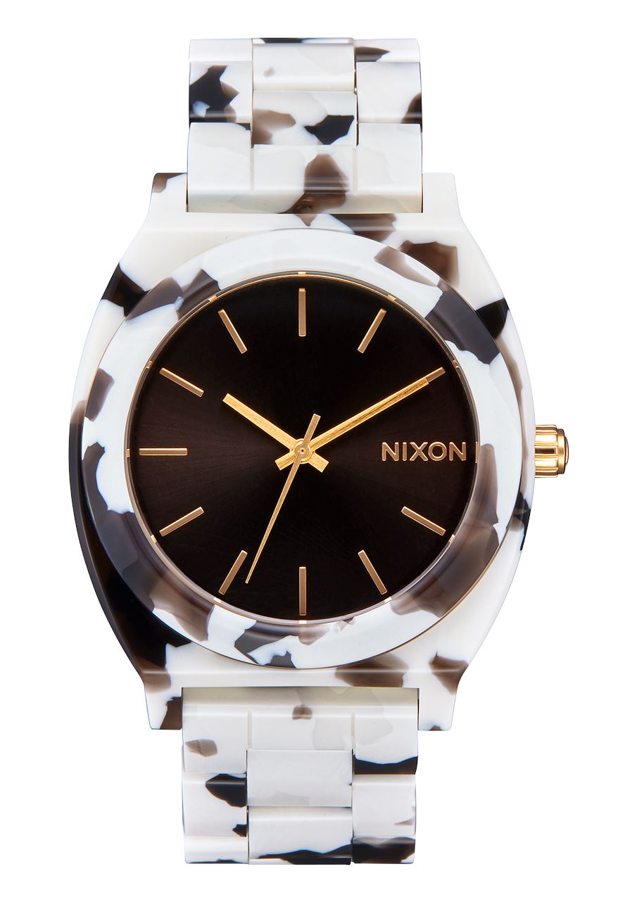 Nixon Time Teller Acetate Watch Black Tortoise 
