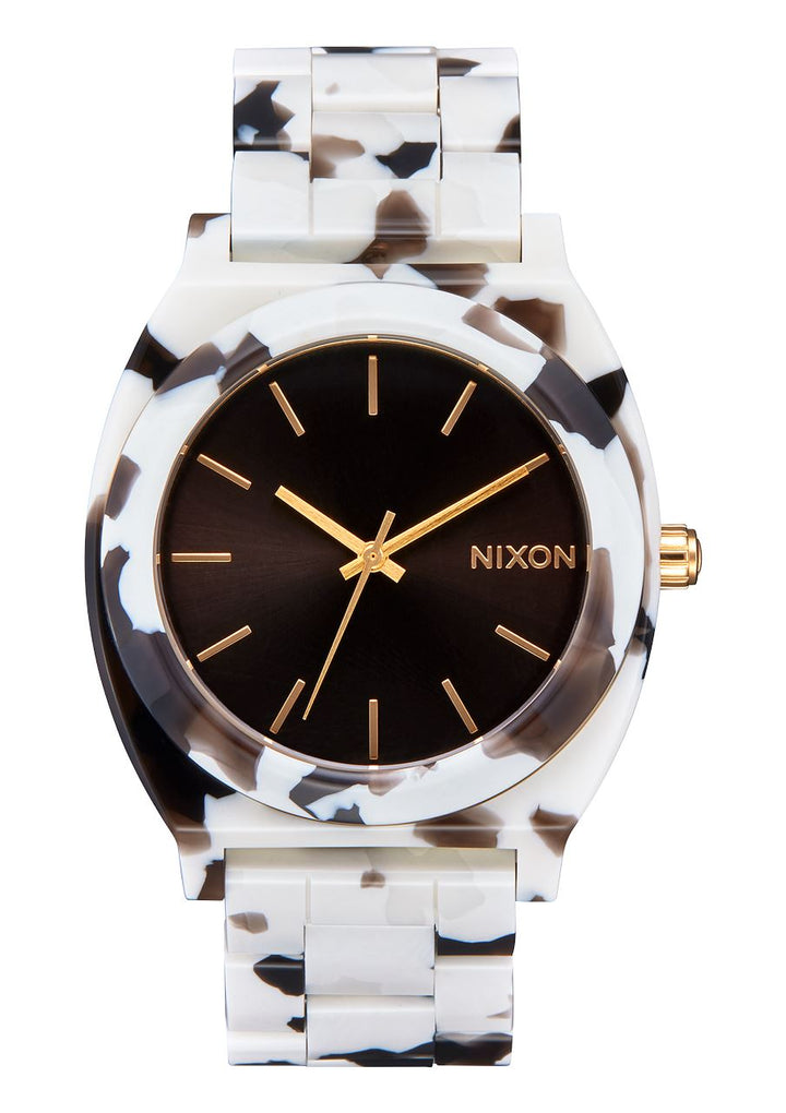 Nixon Time Teller Acetate Watch Black Tortoise 