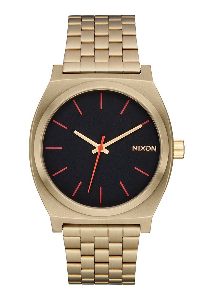 Nixon Time Teller Watch Yellow Gold / Black / Red 