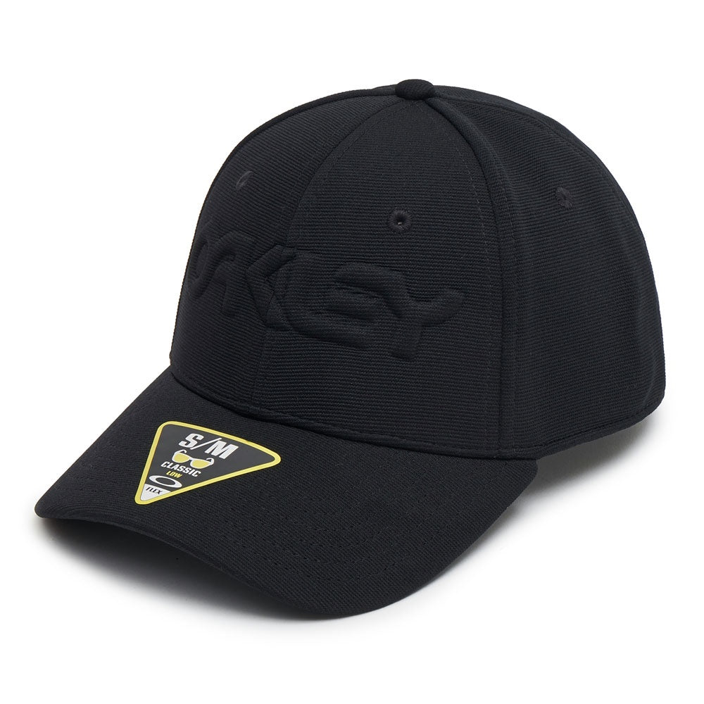 Oakley 6 Panel Stretch Hat Embossed Blackout S / M 
