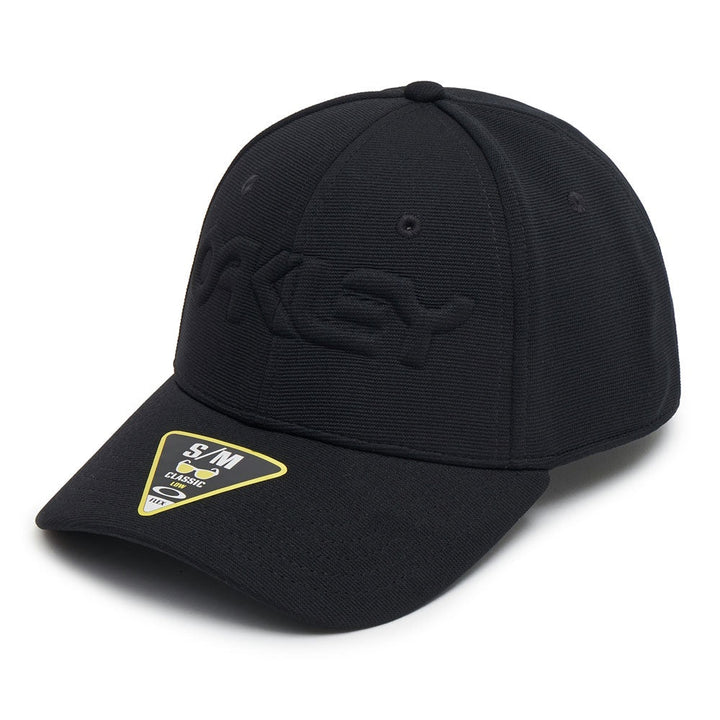 Oakley 6 Panel Stretch Hat Embossed Blackout S / M 