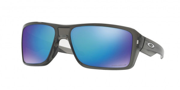Oakley Double Edge Polarised Sunglasses Grey Smoke / Prizm Sapphire Iridium Polar 