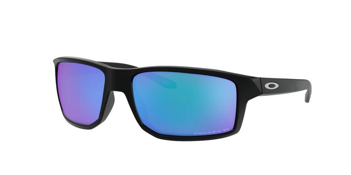 OAKLEY GIBSTON SUNGLASS Matte Black Prizm Sapphire Iridum Polarized 