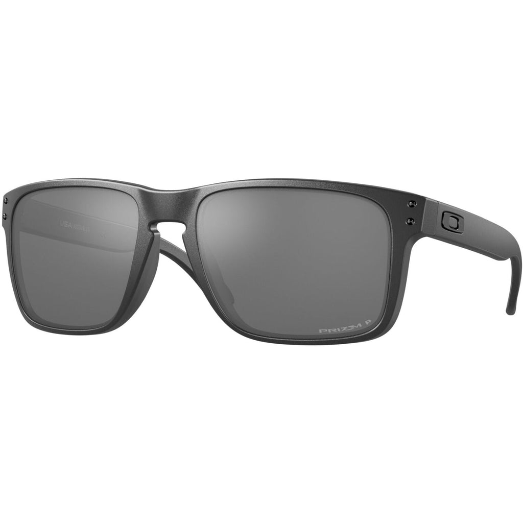 Oakley Holbrook XL Polarised Sunglasses Steel / Prizm Black Polar 