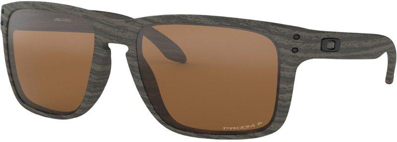 Oakley Holbrook XL Polarised Sunglasses Woodgrain / Prizm Tungsten Polar 