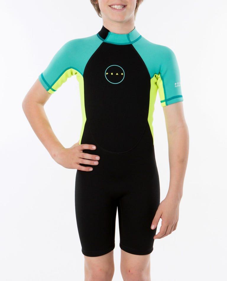 PEAK GIRLS ENERGY SHORT SLEEVE SPRING WETSUIT TURQUOISE 8 
