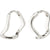 Pilgrim Alberte Organic Shape Hoop Earrings 