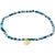 Pilgrim Indie Bracelet Gold Plated Teal Blue 