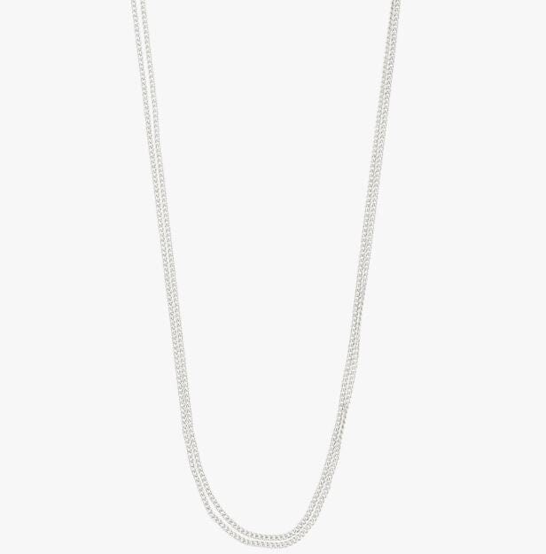Pilgrim Jojo 2-in-1 Necklace Silver Plated 