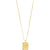 Pilgrim Kindness Recycled Square Coin Necklace Gold Plated 