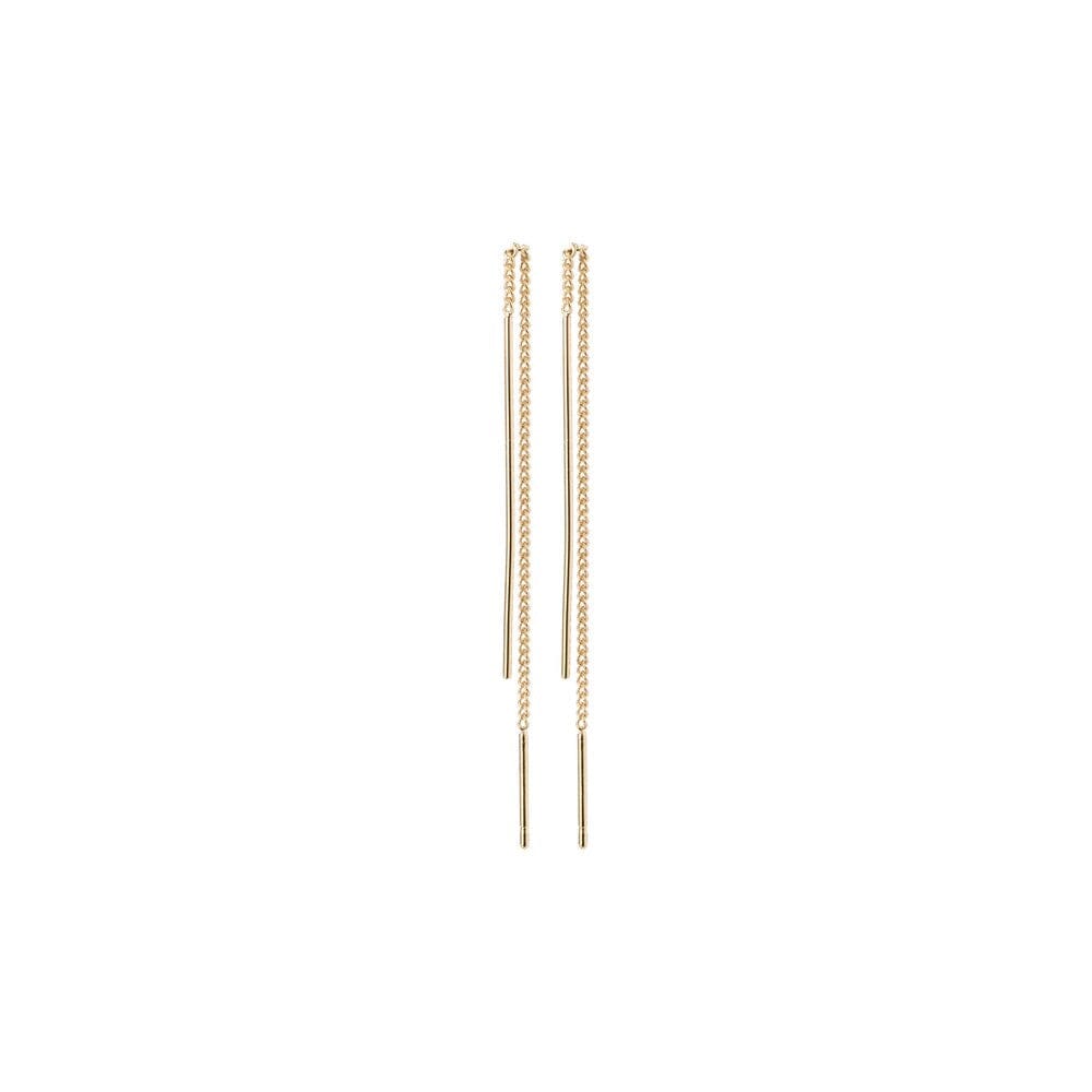 Pilgrim Tahoe Pi Earrings - Bar Gold Plated 