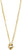 Pilgrim Wave Recycled Heart Necklace Gold Plated 
