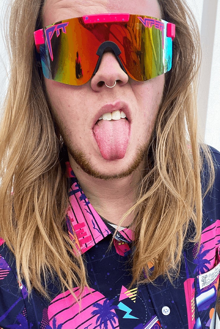 Pit Viper The Radical Polarised Double Wide Sunglasses 