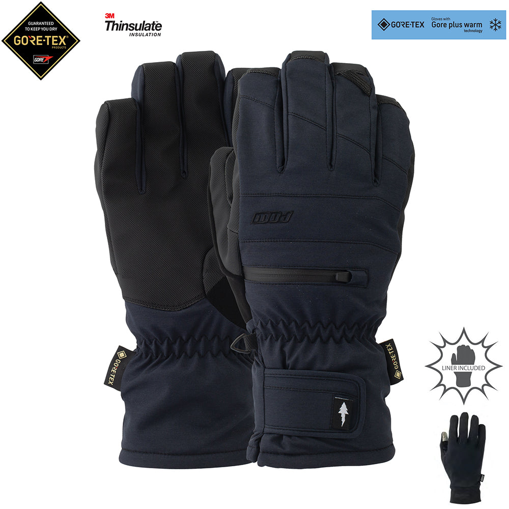POW Wayback GTX Short Glove + Warm Black S 