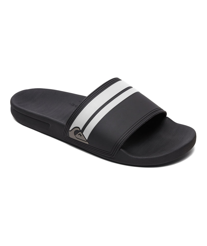 Quiksilver Rivi Slides Black / Black / White 8 