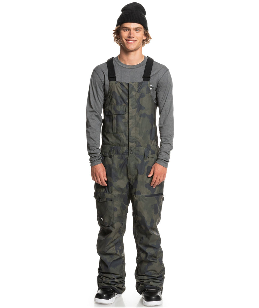 Quiksilver Utility Bib Pant True Black Fade Out Camo S 