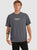 Quiksilver Whitewash Short Sleeve T-Shirt Iron Gate S 