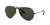 Ray-Ban Aviator Polarised Sunglasses Black / G-15 Green 
