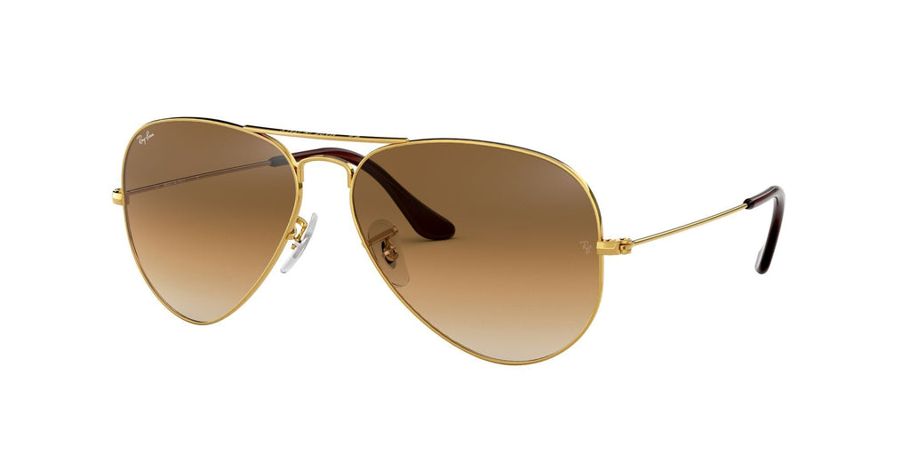 Ray-Ban Aviator Sunglasses Arista / Clear Gradient Brown - Standard 