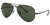 Ray-Ban Aviator Sunglasses Black / G15 Green - Standard 