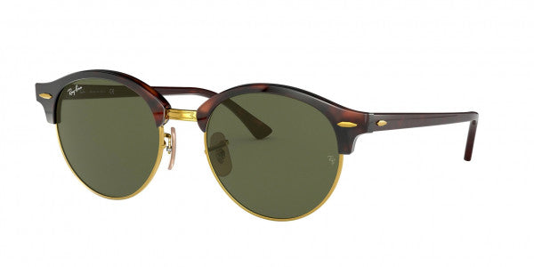 Ray-Ban Clubround Classic Polarised Sunglasses Red Havana / G-15 Green 