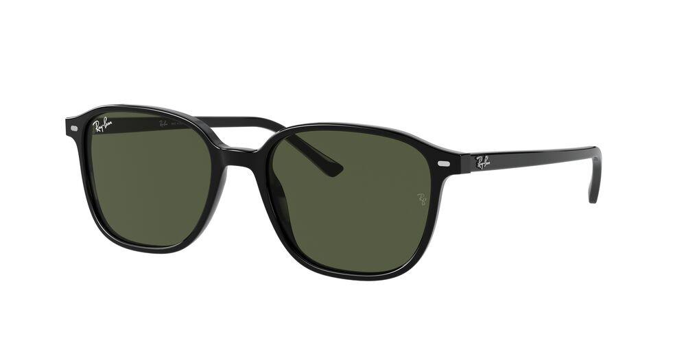 Ray-Ban Leonard Sunglasses Black / G15 Green - Small 