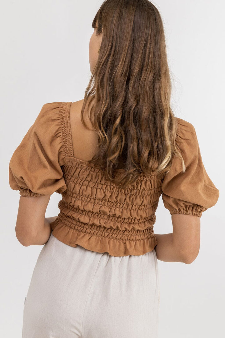 Rhythm Bronte Smocked Top 