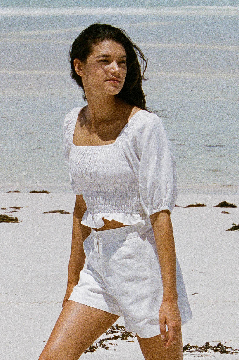 Rhythm Bronte Smocked Top 