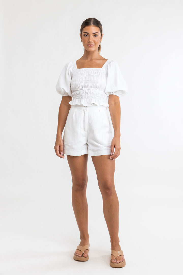 Rhythm Bronte Smocked Top 