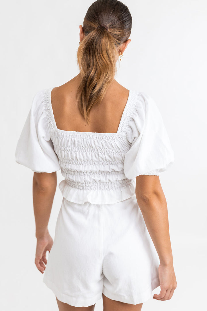 Rhythm Bronte Smocked Top 